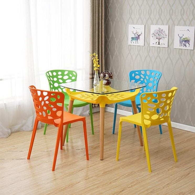 Plastic Party Restaurant Modern Plastic Stackable Chair Nordic Modern louis chair camping table set Dining chairs