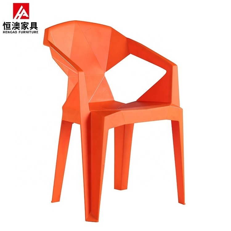 Stock Hot Sale Outdoor Garden Event Restaurant Furniture Leisure Pp Armchair Cheap Dining Room Stackable Plastic Chair