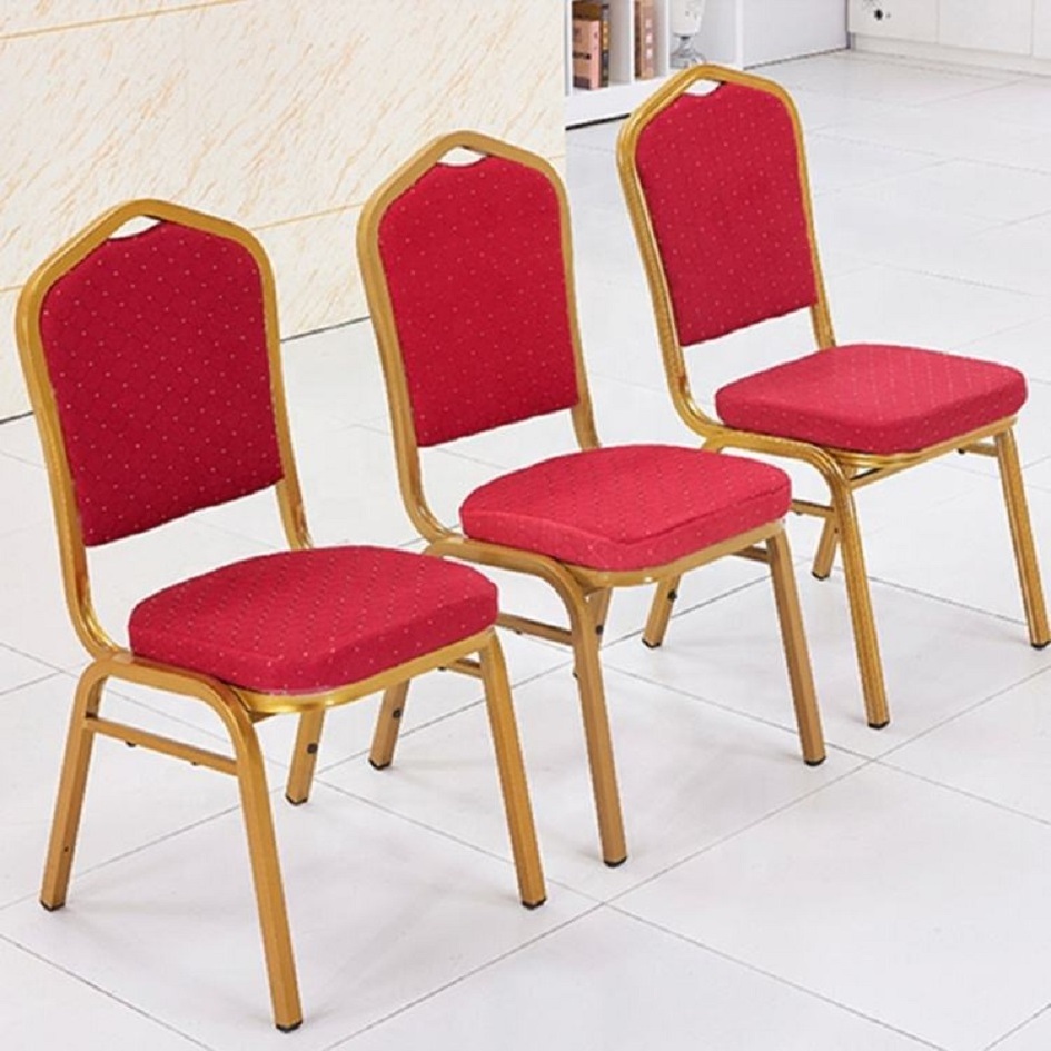 Customized Color Luxury Hotel Dining Chrome Banquet Hall Chair Wedding Event Chairs Weddings Used Banquet Chairs For Sale