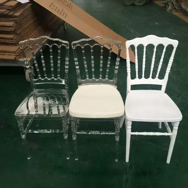 Promotion Price Wedding Event Party Banquet Mariage Garden PP Seat Dinning Chair With Cushion