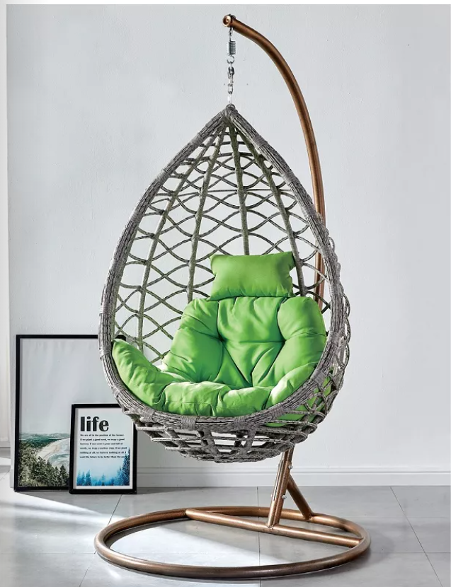 Wicker Stool Chairs Woven Basket Camping Swing Chair Patio Swings Canopy Vintage Glass Hanging For 2 Frame Small Outside