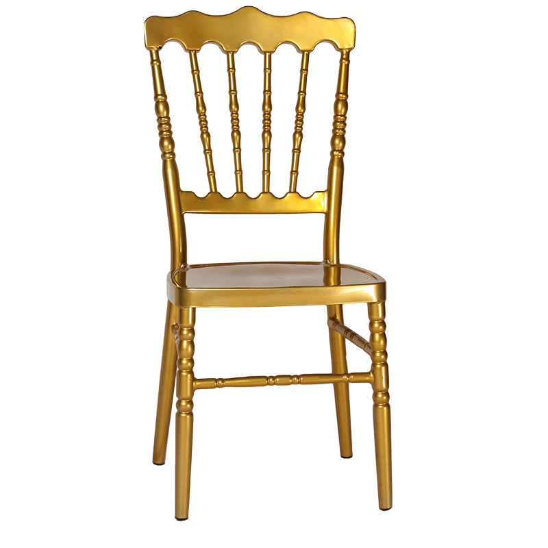 High Quality Cheap Stackable Gold Crown Royal Napoleon Hotel Chair banquet napoleon chair for rental even