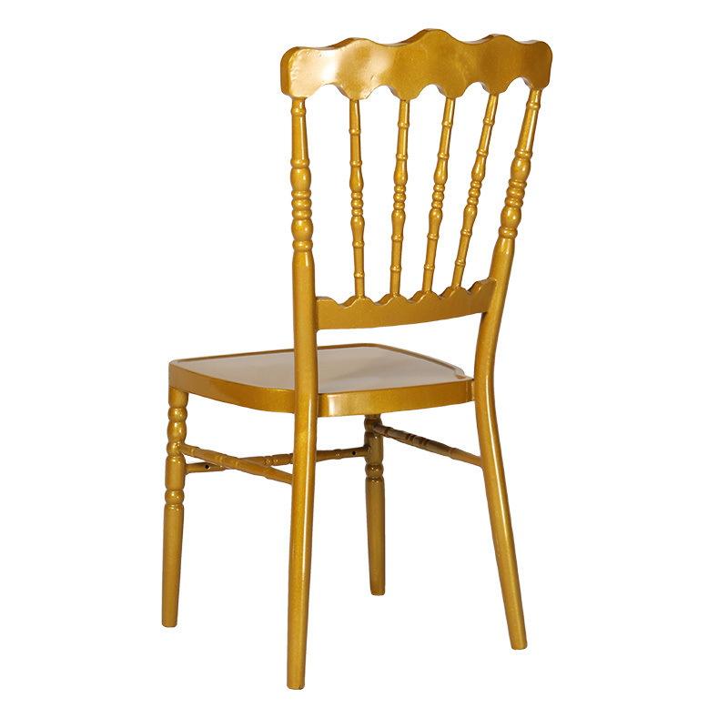 High Quality Cheap Stackable Gold Crown Royal Napoleon Hotel Chair banquet napoleon chair for rental even