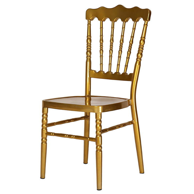 High Quality Cheap Stackable Gold Crown Royal Napoleon Hotel Chair banquet napoleon chair for rental even