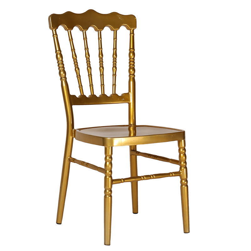 High Quality Cheap Stackable Gold Crown Royal Napoleon Hotel Chair banquet napoleon chair for rental even