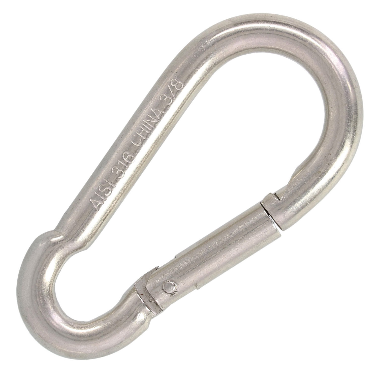 High Quality  Stainless Steel 304 316 Carabiner Hook Rigging Hardware DIN5299C Snap Hook