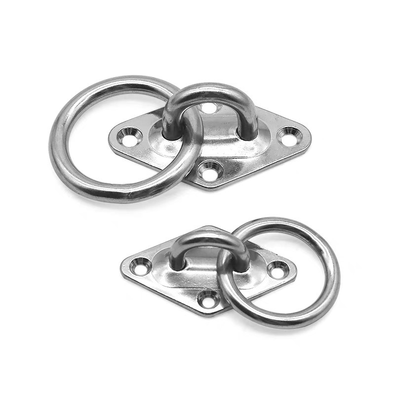 High Quality Marine Rigging Hardware Stainless Steel 304 316 Diamond Eye Plate With Ring