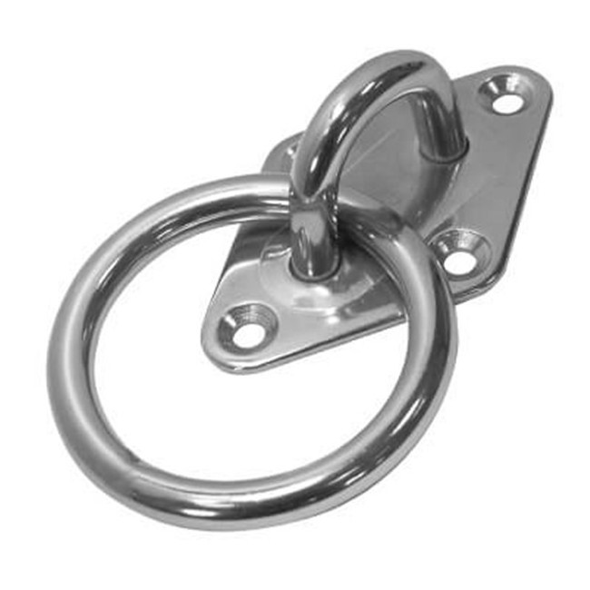 High Quality Marine Rigging Hardware Stainless Steel 304 316 Diamond Eye Plate With Ring