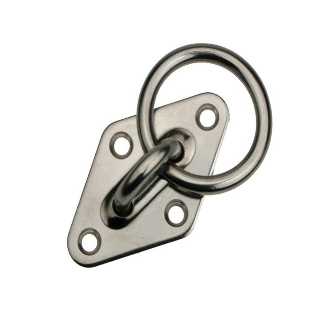 High Quality Marine Rigging Hardware Stainless Steel 304 316 Diamond Eye Plate With Ring