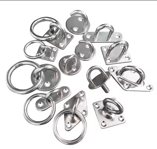 High Quality Marine Rigging Hardware Stainless Steel 304 316 Round Eye Plate With Ring