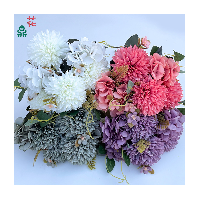 The Bunch Of Coated Cloth Green Onion Ball Home Decoration Decoration Silk Flower Photography Landscape Arrangement Silk Flower