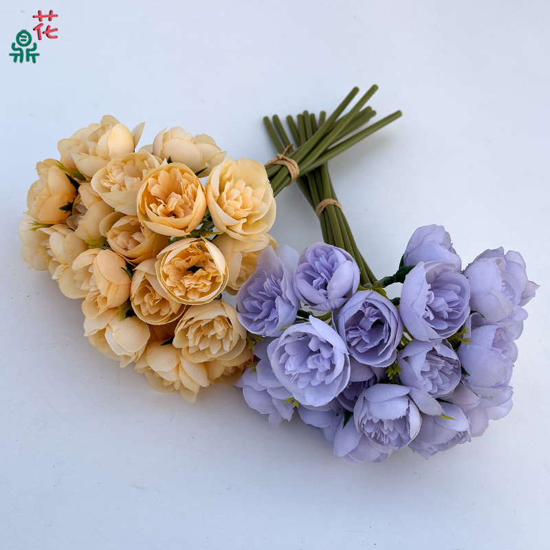 27 Azalea Cross-Border Foreign Trade Wholesale Artificial Flowers Indoor Window Decoration Beauty Chen Simulation Silk Flowers