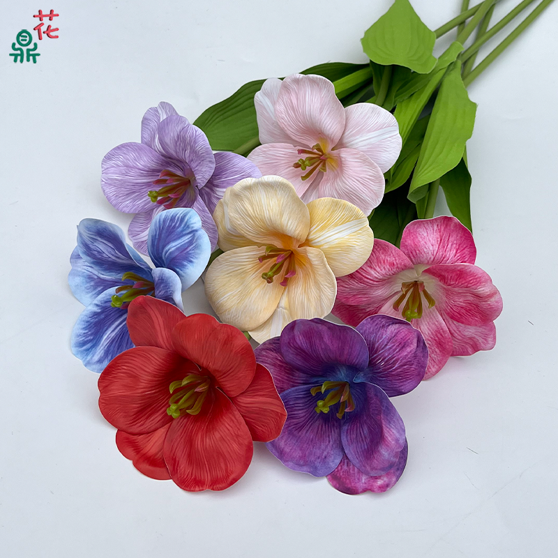 Factory Direct Open Tulip Home Decoration Ornaments Silk Flowers Wedding Landscape Decoration Artificial Flowers