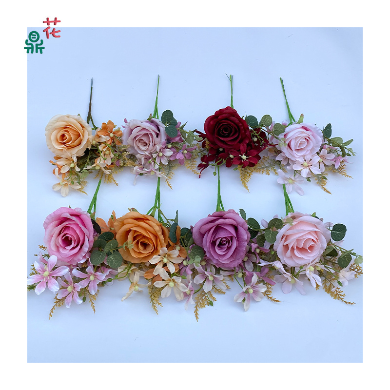 Small Breast Flower Series Home Decoration Ornaments Artificial Flowers Photography Landscape Design Silk Flowers