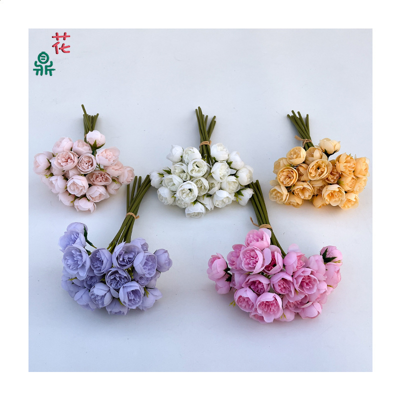 27 Azalea Cross-Border Foreign Trade Wholesale Artificial Flowers Indoor Window Decoration Beauty Chen Simulation Silk Flowers