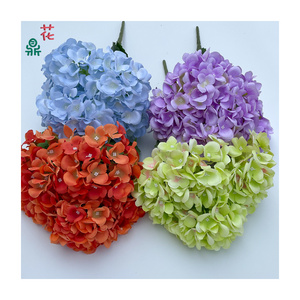 Five Head Spring Hydrangea Wedding Arch Decoration Silk Flower Wedding Wall Flower Arrangement Artificial Flowers