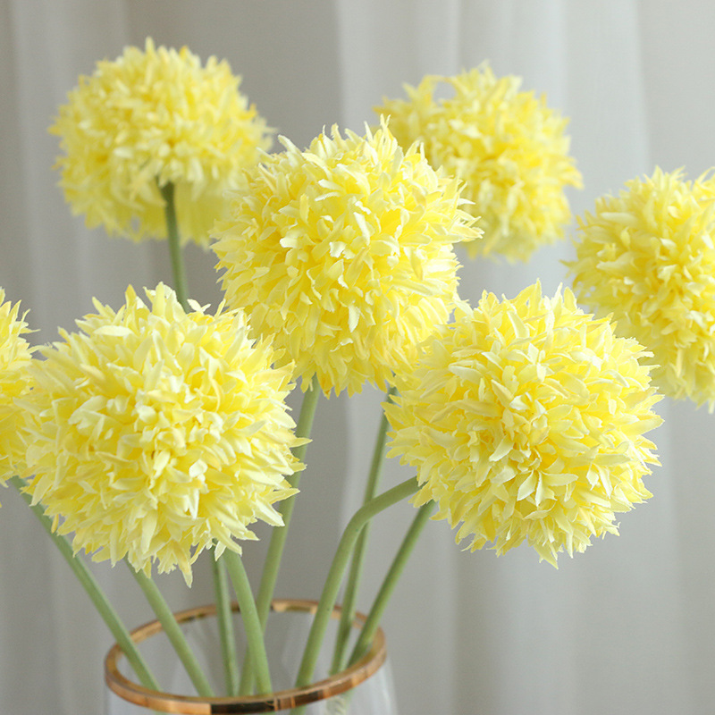 Wedding Decoration Supplies Artificial Chrysanthemum and Dandelion Flowers Elegant Wedding Decorations