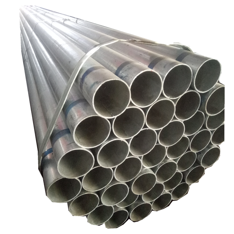 Pre-galvanized ERW round steel pipe 6m long EMT structure and fluid application tube