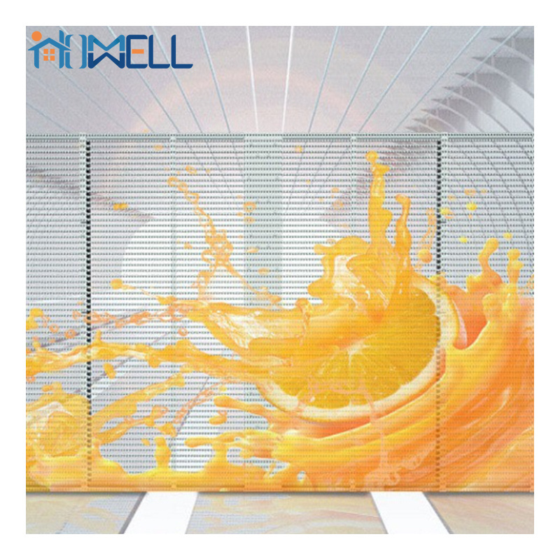 Flexible Led Panel Film P6.25  Adhesive Slim Advertising Panel Film Transparent Led Display film crystal led screen