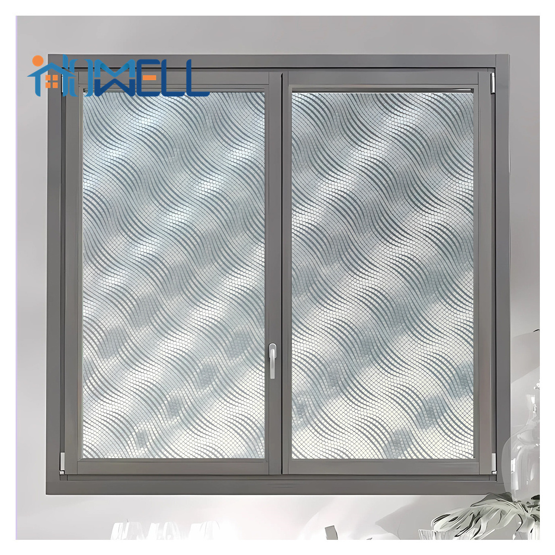 PVC Decorative Film Self Adhesive Window Film Shower Room Door Privacy Decorative Static Film for Bathroom