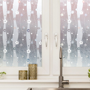 Bathroom 3d Laser Glass Window Frosted Film Sticker