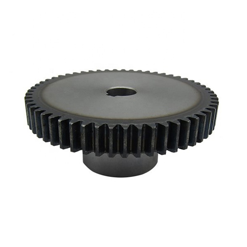 Customized CNC machining curved spur pinion gear rack straight tooth gear design spur gears