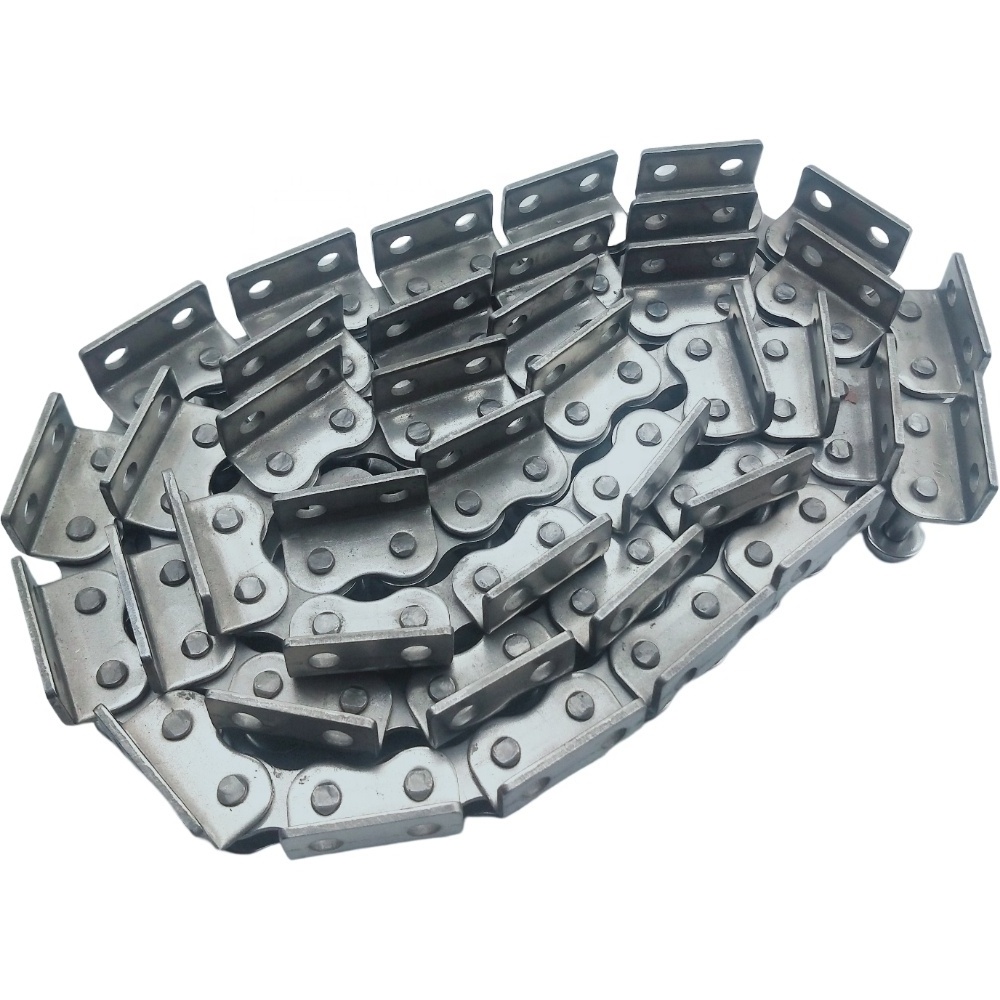 Source manufacturer high precision 08B 32B 48B stainless steel chain short pitch with A2 attachment