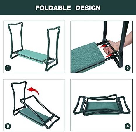 china factory cheap folding metal garden kneeler kneeling bench