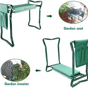 whole sale foldable garden kneeler kneeling bench with a soft foam