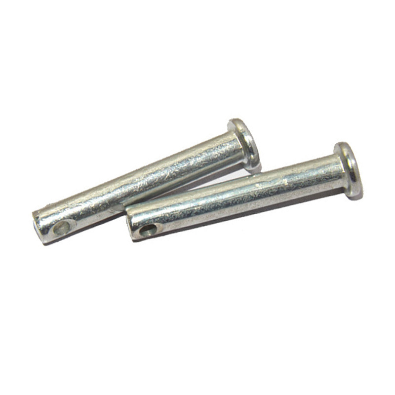 Stainless Steel 304 316 Pin Bolt Turning Machining Flat Head Clevis Cotter Pin Bolt With Hole