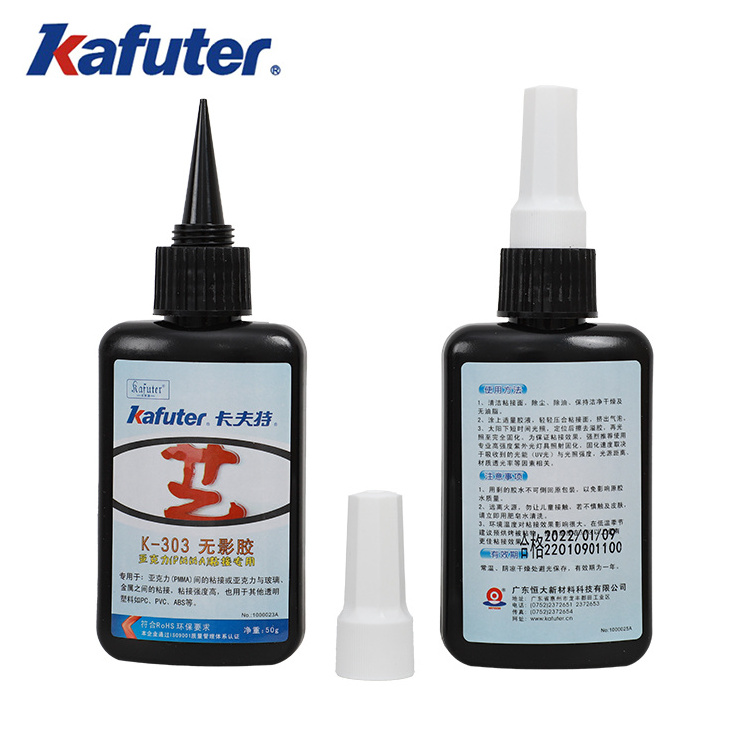 Kafuter K-303 plastic adhesives glass bonding acrylic  UV curing adhesive plastic glue acrylic glue uv glue