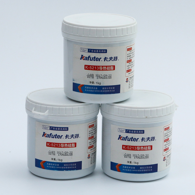 Kafuter High Thermal Conductivity Silicone Grease K-5213-1kg Cpu Cooling Paste Thermal Conductivity 3.0 Gray Silicone Grease