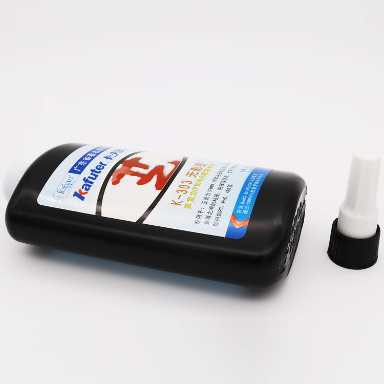 UV glue Liquid acrylic glue kafuter K-303 glass and plastics  metal bonding shadowless adhesive