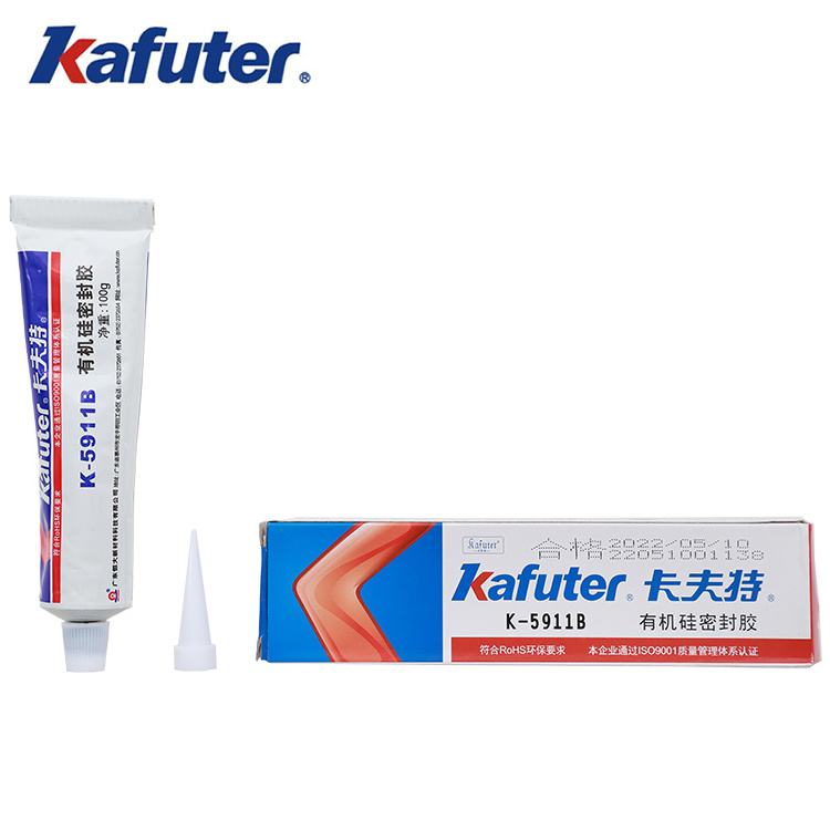 kafuter K-5911B black waterproof and moisture-proof  headlights paintable silicone sealant