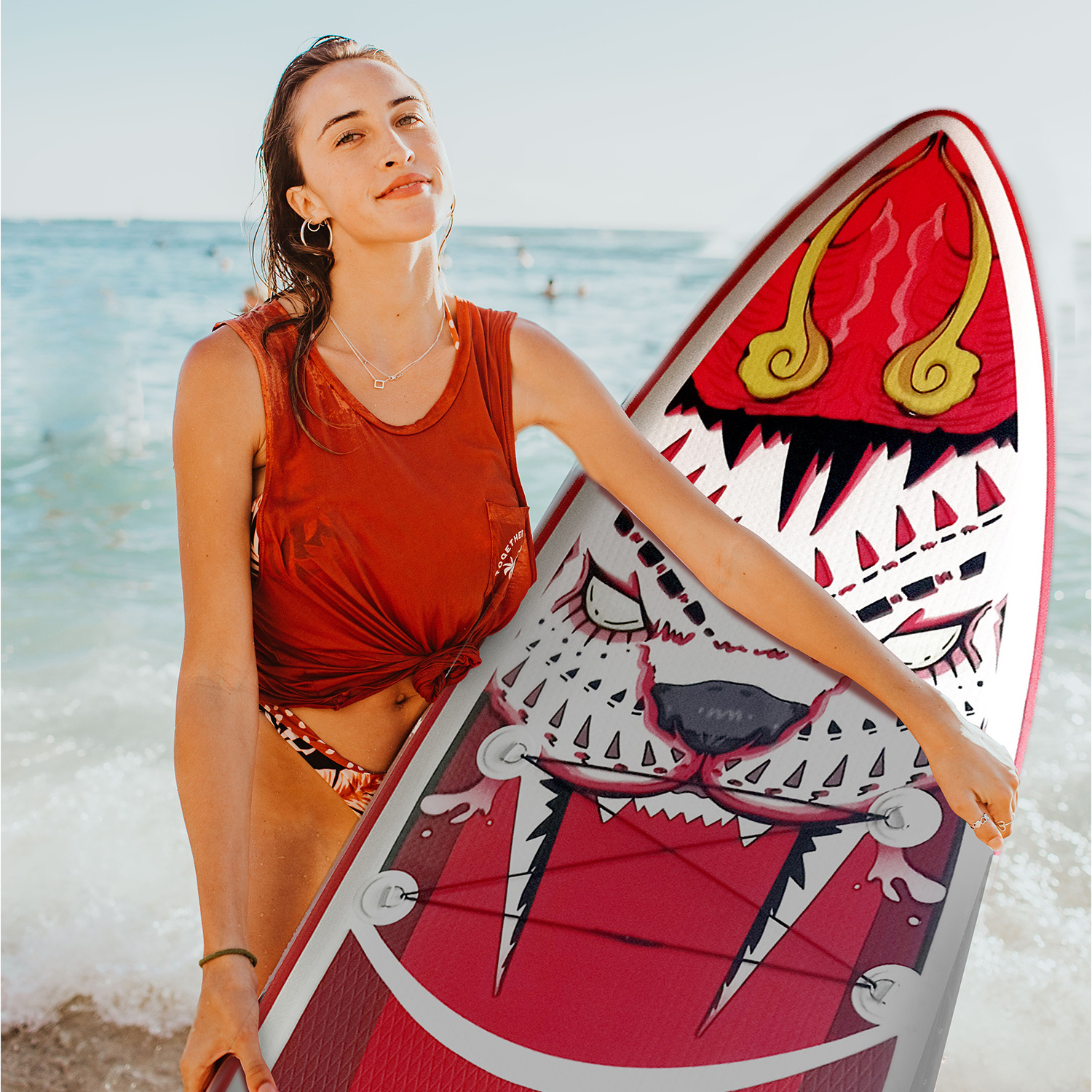 2024 low price hiqh quality inflatable paddle board with motor moe grip fantastic surfing board for water sports