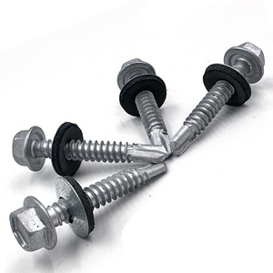 All sizes ruspert coating screw self drilling screw hex flange head roofing screws with washer