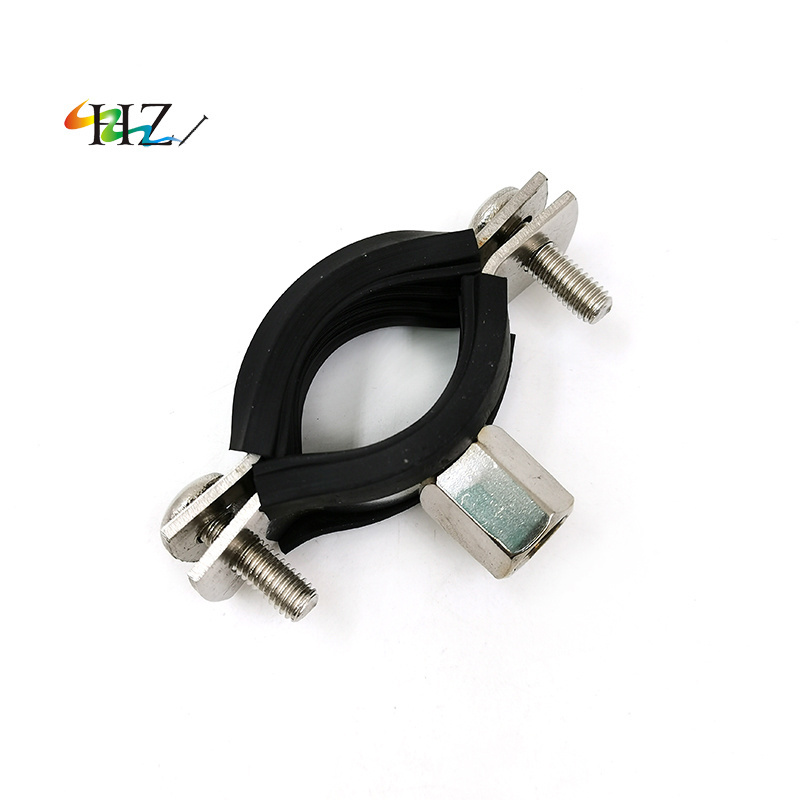 Heavy duty pipe clamp with EPDM rubber