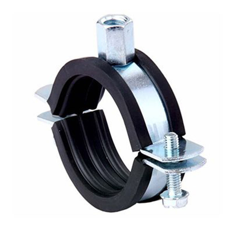 Heavy duty pipe clamp with EPDM rubber