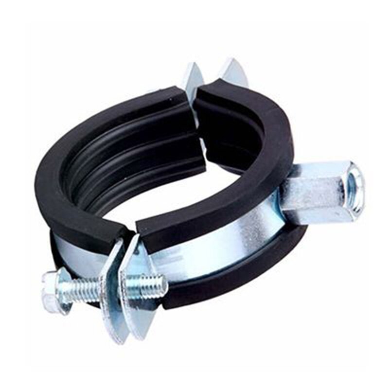 Heavy duty pipe clamp with EPDM rubber