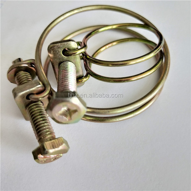 Customized Adjustable Zinc plated American type Hose Clamp from China