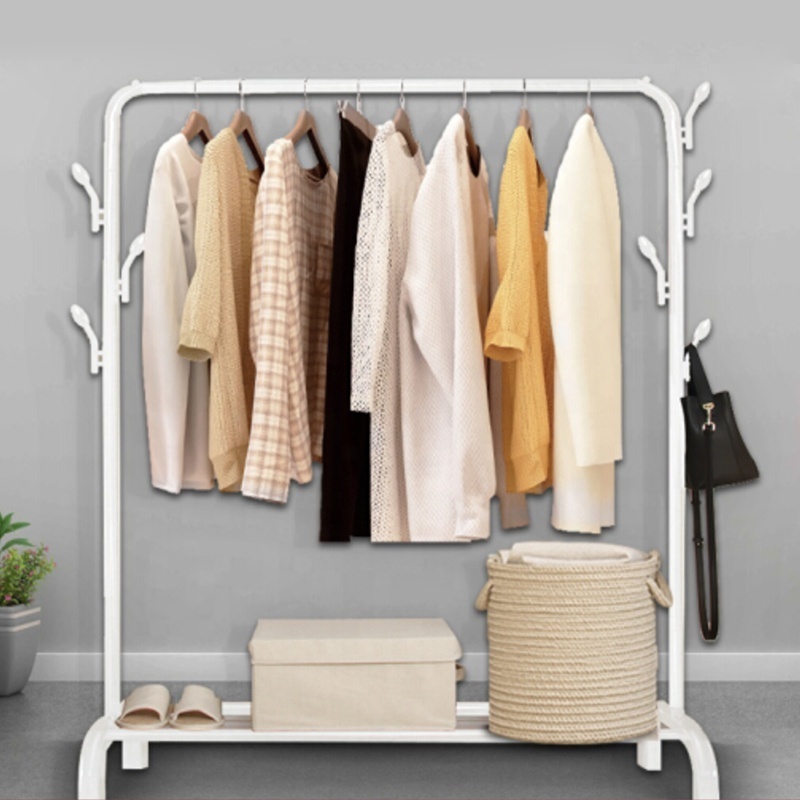 Heavy Duty Clothes Rack Clothes Hanger Rack Stand Portable Clothing Rack With Shelves