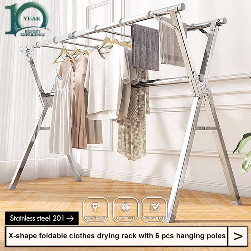 Double Rail Adjustable Rolling Garment Rack With Bottom Shelf and Wheels Dry Clothes Rack Display Rack