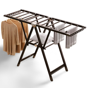 Laundry Drying Rack with 8 Holes Folding Organizer Rack Aluminum Clothes Drying Rack For Laundry Room