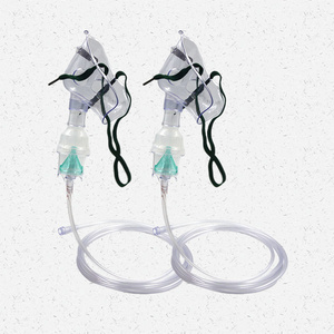 Hospital Supply Disposable Breathing Transparent Infant Adult Nebulizer Mask Kit With Tube