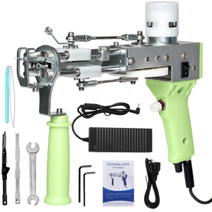 Factory wholesale hand tufting gun carpet tufting gun TD green cut pile loop pile rug tufting gun