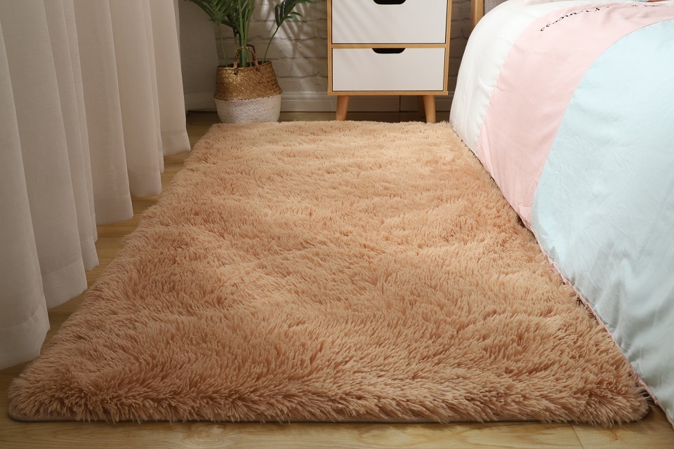 Rain Cute Room Decor for Baby Round Fluffy Rainbow Rug for Kids Room Shaggy Circular Rug Room Fuzzy Plush Rug Carpet For Bedroom