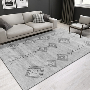 Hot-sale living room 3D  Crystal Velvet  Anti-Slip Modern Carpet  machine made washable rug