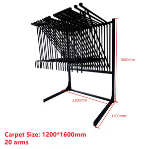 Hot Sale Carpet Hanging Flooring Rug Metal Carpet Display Rack Sets