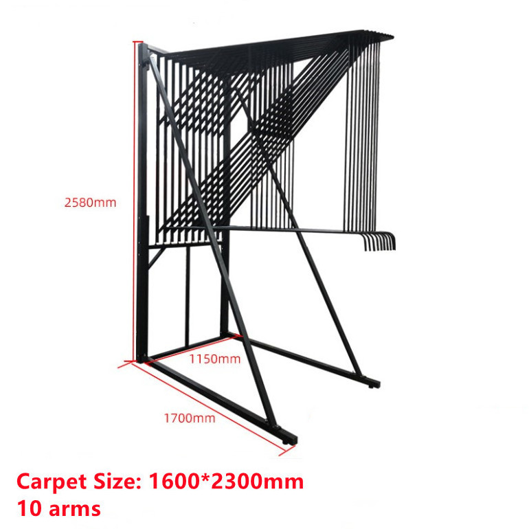 Hot Sale Carpet Hanging Flooring Rug Metal Carpet Display Rack Sets