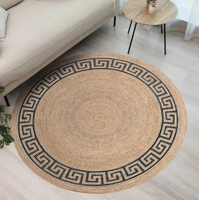 Modern circular carpet thickened chair floor mat round carpet for living room bedroom study